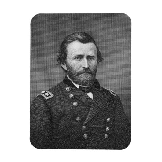 Magnet Flexible Le général Ulysses Simpson Grant, gravé après une  (Vertical)