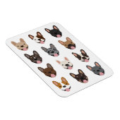 Magnet Flexible Le gentil Bulldog français face Motif (Côté Droit)