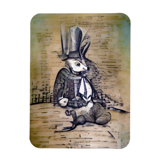 Magnet Flexible Le Gentleman Rabbit (Vertical)