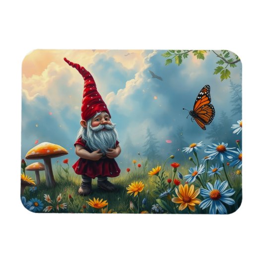 Magnet Flexible Le gnome et le papillon (Horizontal)