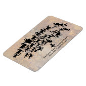 Magnet Flexible Le grand panneau pétroglyphe de chasse (Côté Gauche)