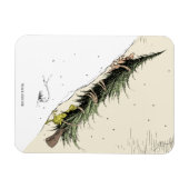 Magnet Flexible Le Grinch et Max rapportent le sapin de Noël (Horizontal)