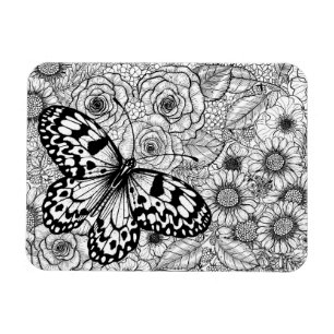 Magnet Flexible Le jardin de cerf-volant en papier