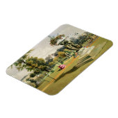 Magnet Flexible Le Jardin de la Terrasse, Abbaye de Woburn (chromo (Côté Gauche)