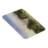 Magnet Flexible Le jardin des Tuileries, avec l'Arc de Triomphe à (Côté Droit)