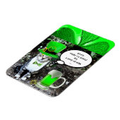 MAGNET FLEXIBLE LE JOUR DE SAINT PATRICK CAT WITH GREEN IRISH (Côté Gauche)