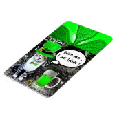 MAGNET FLEXIBLE LE JOUR DE SAINT PATRICK CAT WITH GREEN IRISH (Côté Gauche)