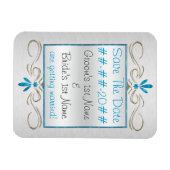 Magnet Flexible Le Judaïsme Fleurit - Enregistrer La Date - Person (Horizontal)