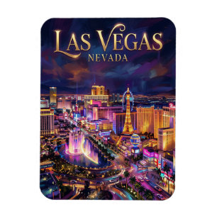 Magnet Flexible Le Las Vegas Strip États-Unis