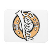 Magnet Flexible Le logo rétro de The School Run (Horizontal)