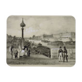 Magnet Flexible Le Louvre, gravée par Auguste Bry (gravure) (Horizontal)
