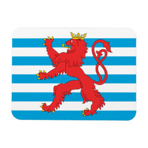 Magnet Flexible Le Luxembourg marquent l'aimant - lion rouge