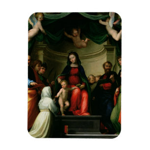 Magnet Flexible Le mariage mystique de St Catherine de Sienne avec