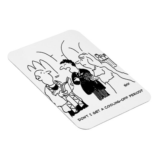 Magnet Flexible Le marié veut une période de réflexion (Côté Droit)