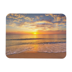 Magnet Flexible Le matin Sun au bord de la mer