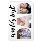 Magnet Flexible Le meilleur papa du monde | Photo Fête des pères (Vertical)