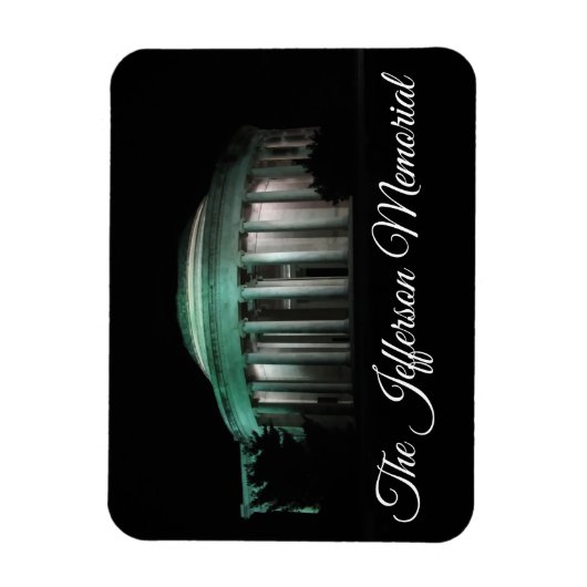 Magnet Flexible Le mémorial de Jefferson la nuit (Vertical)