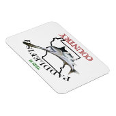 Magnet Flexible Le Missouri est un pays de paddlefish (Côté Droit)