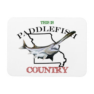 Magnet Flexible Le Missouri est un pays de paddlefish