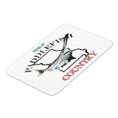 Magnet Flexible Le Missouri est un pays de paddlefish (Côté Gauche)