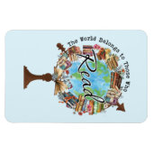 Magnet Flexible Le monde appartient à ceux qui lisent (Horizontal)