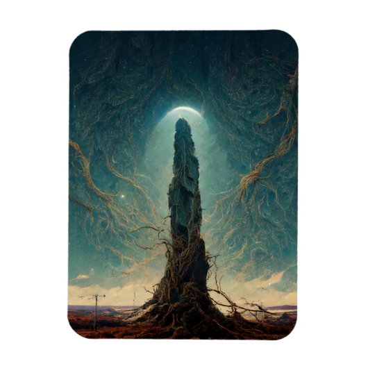 Magnet Flexible Le Monolithe 2 Imaginaire Sci-Fi Art (Vertical)