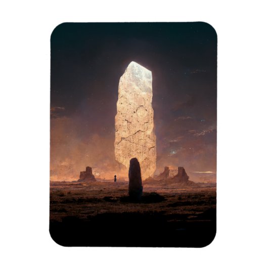 Magnet Flexible Le Monolithe 4 Imaginaire Sci-Fi (Vertical)