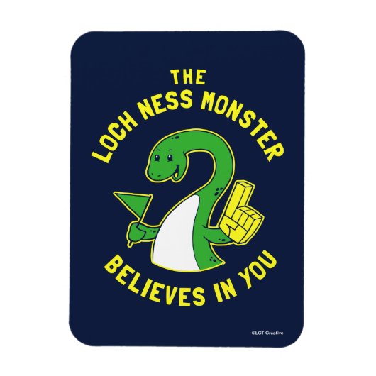 Magnet Flexible Le Monstre Loch Ness Croit En Vous (Vertical)