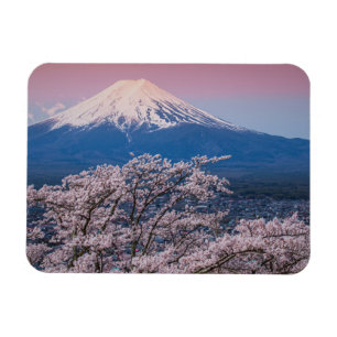 Magnet Flexible Le mont Fuji et les fleurs de cerisiers