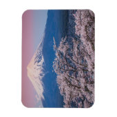 Magnet Flexible Le mont Fuji et les fleurs de cerisiers (Vertical)
