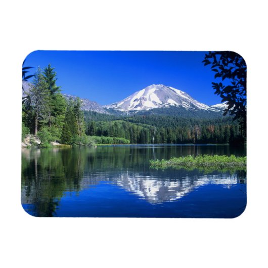 Magnet Flexible Le mont Lassen surplombe le lac Manzanita (Horizontal)