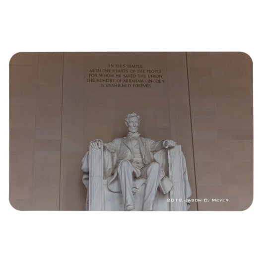 Magnet Flexible Le monument de Lincoln (Horizontal)
