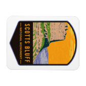 Magnet Flexible Le monument national de Scotts Bluff (Horizontal)