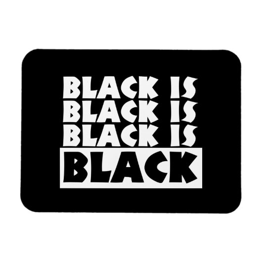 Magnet Flexible Le noir est noir (Horizontal)