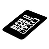 Magnet Flexible Le noir est noir (Côté Gauche)