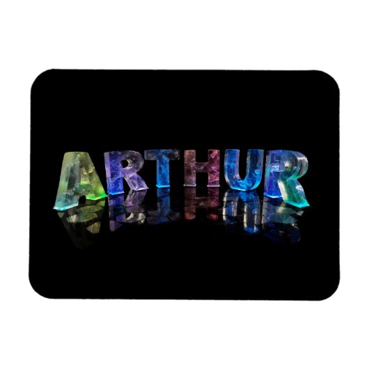 Magnet Flexible Le nom Arthur en lumières (Horizontal)