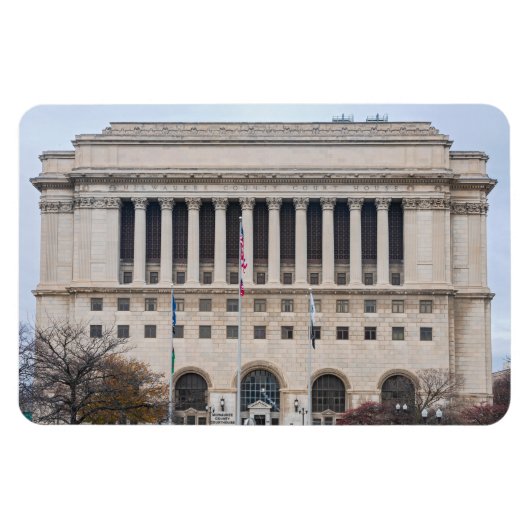 Magnet Flexible le palais de justice du comté de milwaukee (Horizontal)