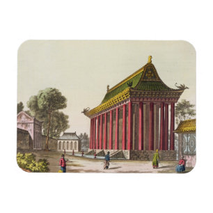 Magnet Flexible "Le palais européen" au Yuen-Ming-Yuan, illustrat
