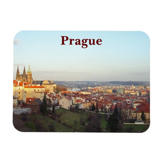 Magnet Flexible Le panorama de Prague (Horizontal)