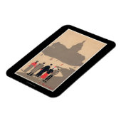 Magnet Flexible Le Panthéon Art Déco Scène Paris, France (Côté Gauche)