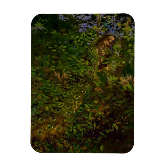 Magnet Flexible Le paon dans les bois (Vertical)