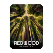 Magnet Flexible Le parc national de Redwood, Californie côtière (Vertical)