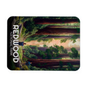 Magnet Flexible Le parc national de Redwood, Californie côtière (Horizontal)