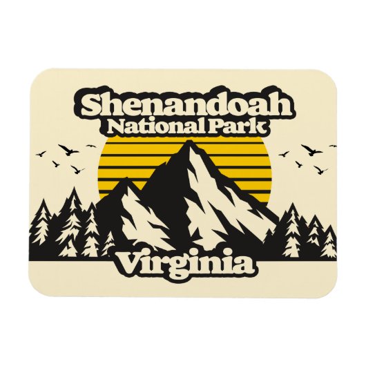 Magnet Flexible Le Parc national de Shenandoah (Horizontal)