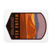 Magnet Flexible Le Parc national des volcans de Mauna Kea Hawaii (Horizontal)