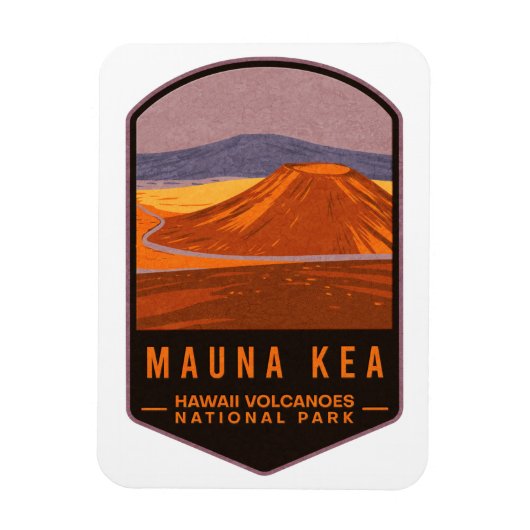 Magnet Flexible Le Parc national des volcans de Mauna Kea Hawaii (Vertical)