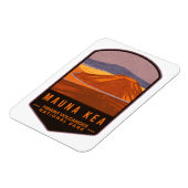 Magnet Flexible Le Parc national des volcans de Mauna Kea Hawaii (Côté Gauche)