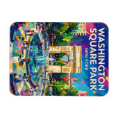 Magnet Flexible le parc Washington Square États-Unis (Horizontal)