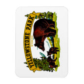 Magnet Flexible Le parc Yellowstone (Vertical)