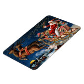 Magnet Flexible Le Père Noël arrive en ville (Côté Gauche)